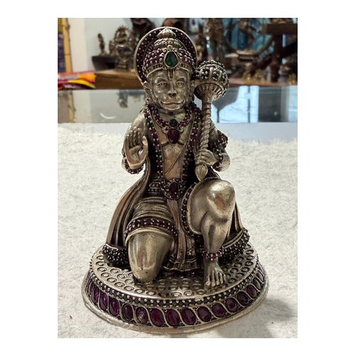 Hanuman Silver Sculpture