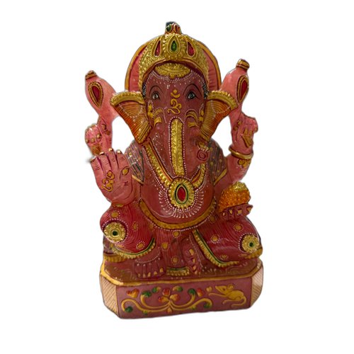 Ganesha in Rose Stone