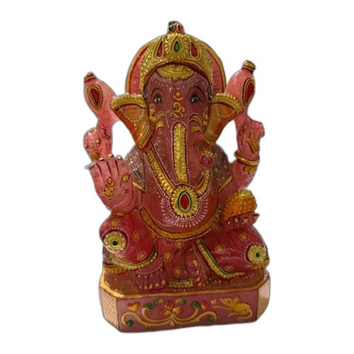 Ganesha in Rose Stone