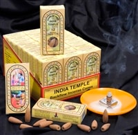 India Temple Backflow Burner Set