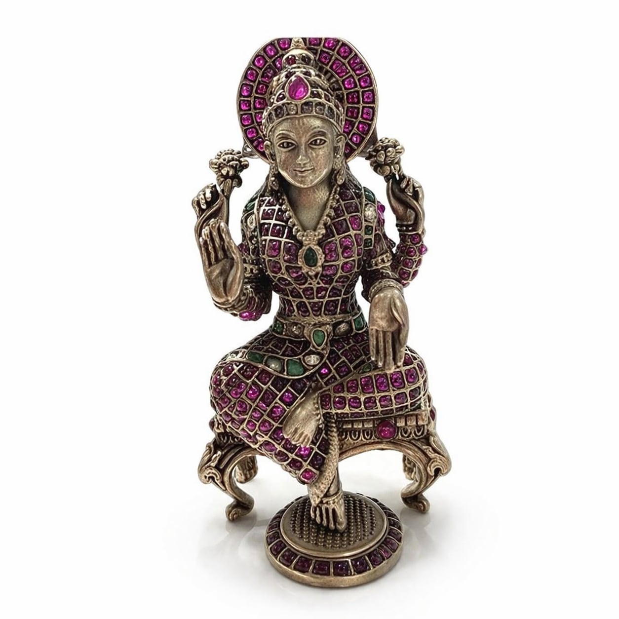 Laxmi Silver Statue
