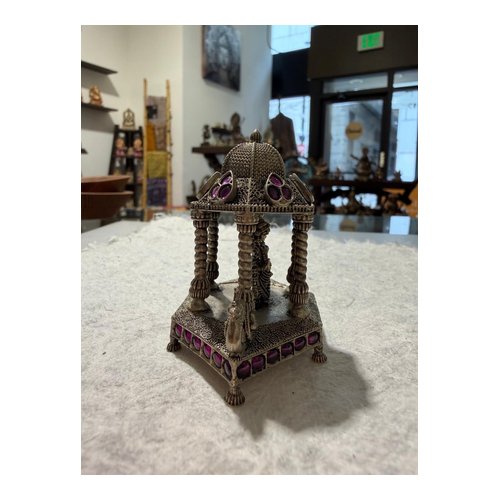 Amethyst Brass Temple Shrine