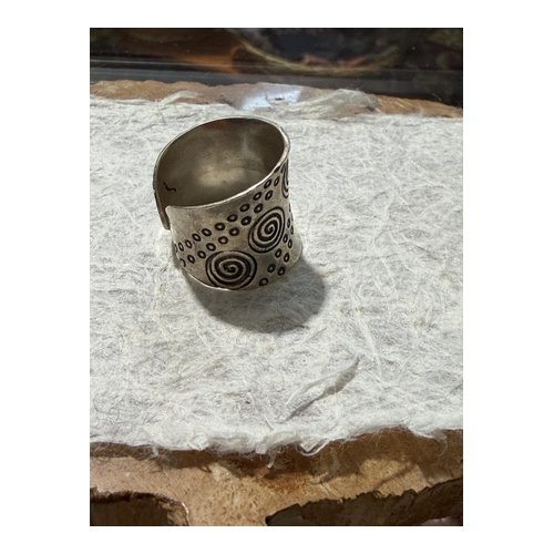 Silver Spiral Cuff Bracelet