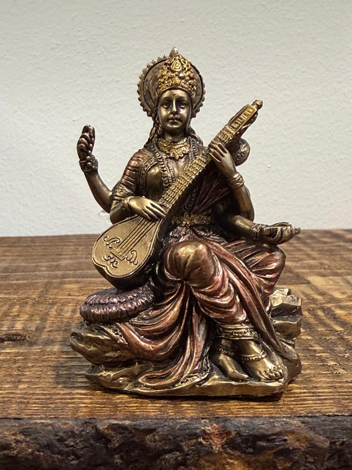 Saraswati Bronze Statue