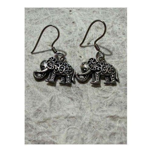 Ornate Elephant Earrings