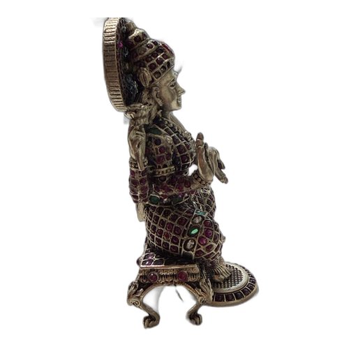 Radha Figurine with Gemstones