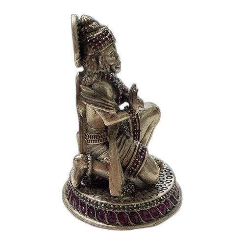 Silver Hindu Deity Statue