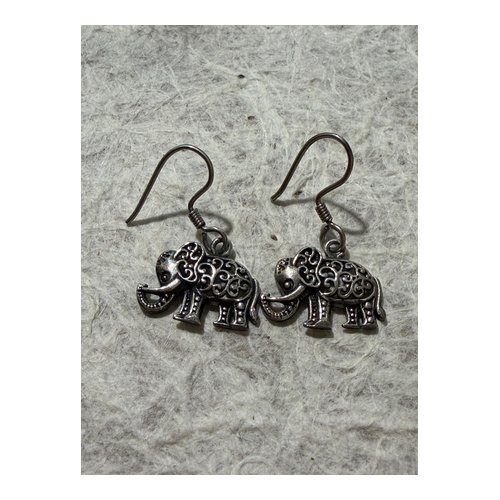 Elephant Charm Earrings