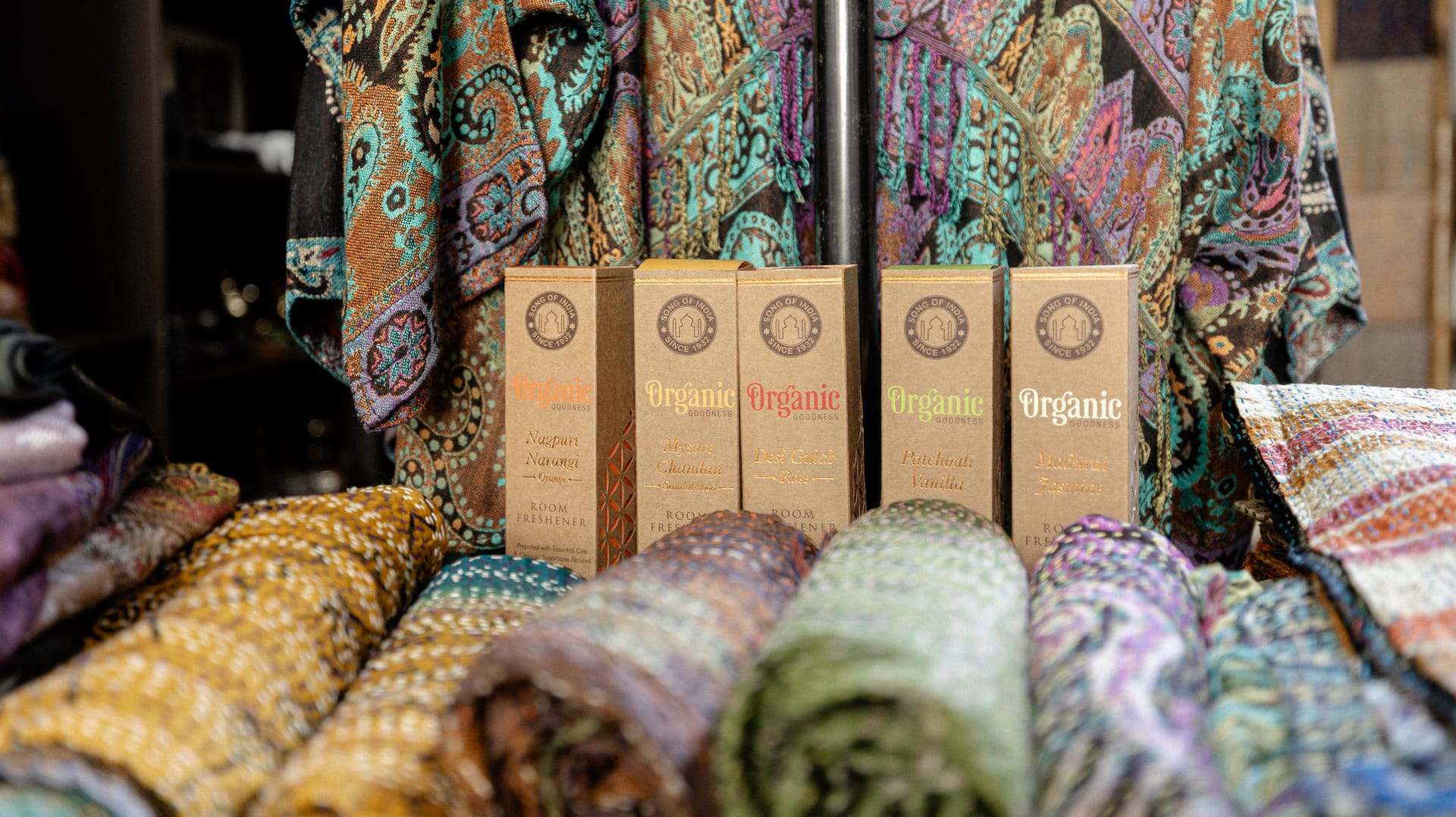 Fragrances and incense at Taj Mahal Emporium