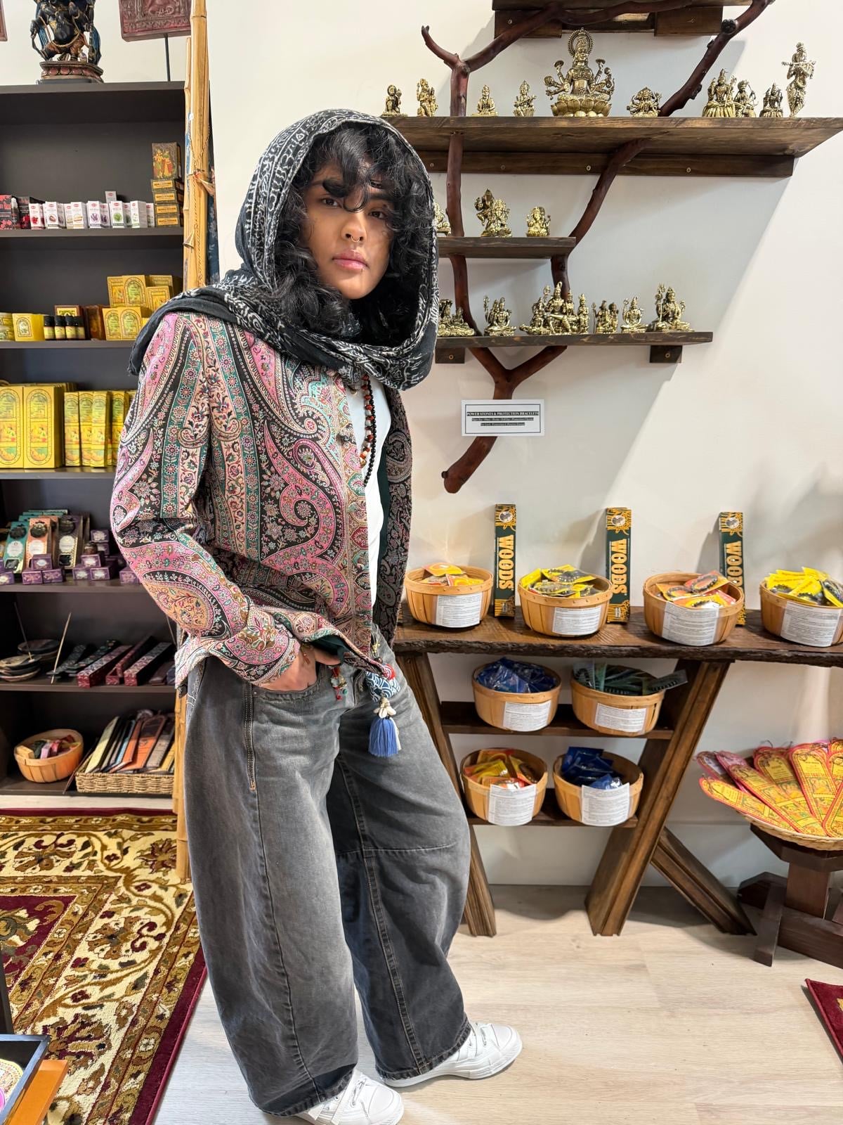 Woman in Spiritual Shop